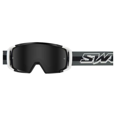 Swaps SCRUB V2 motokrosové brýle černé/bílé/tmavě-stříbrné